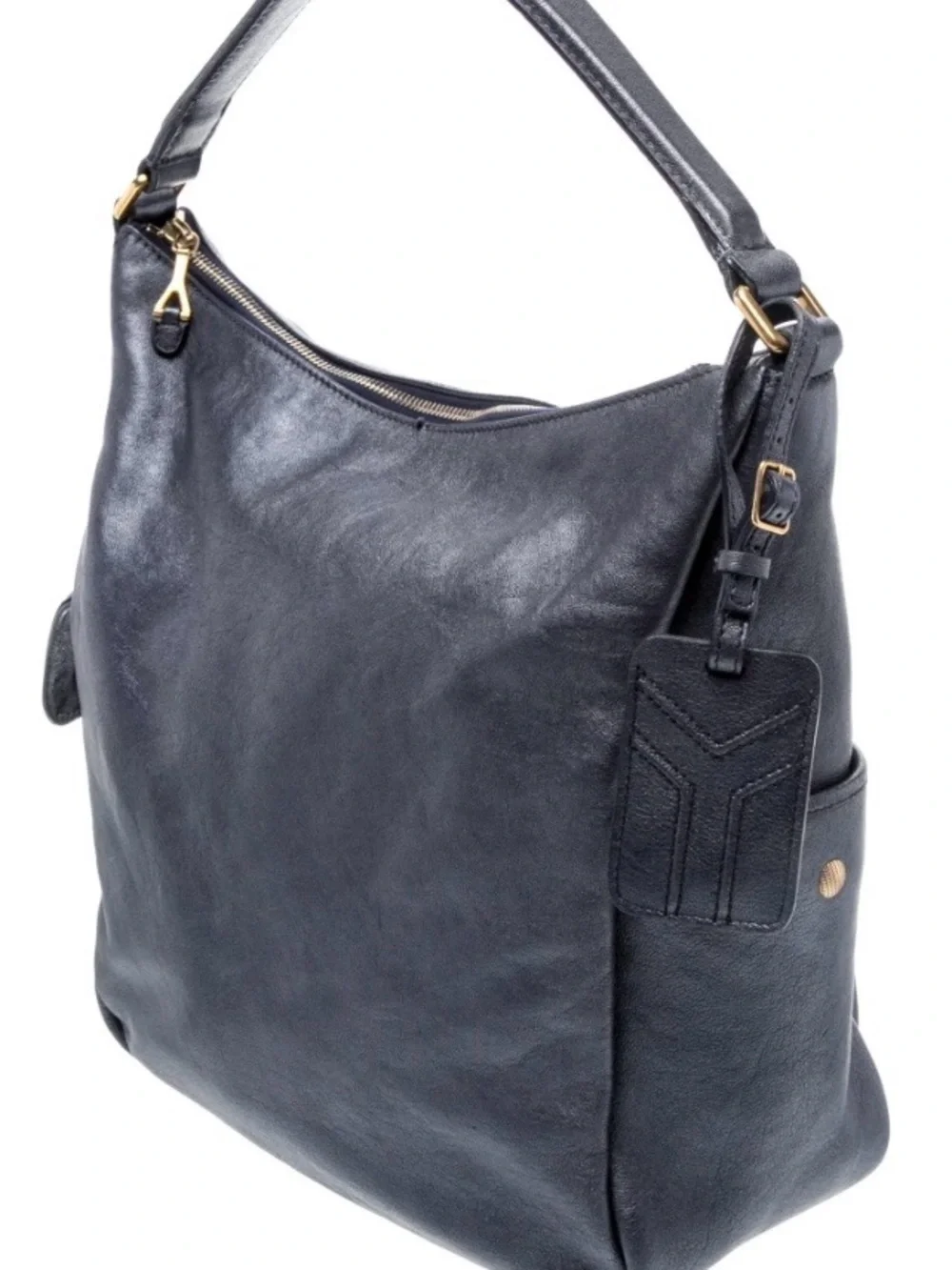 Yves Saint Laurent dark navy hobo